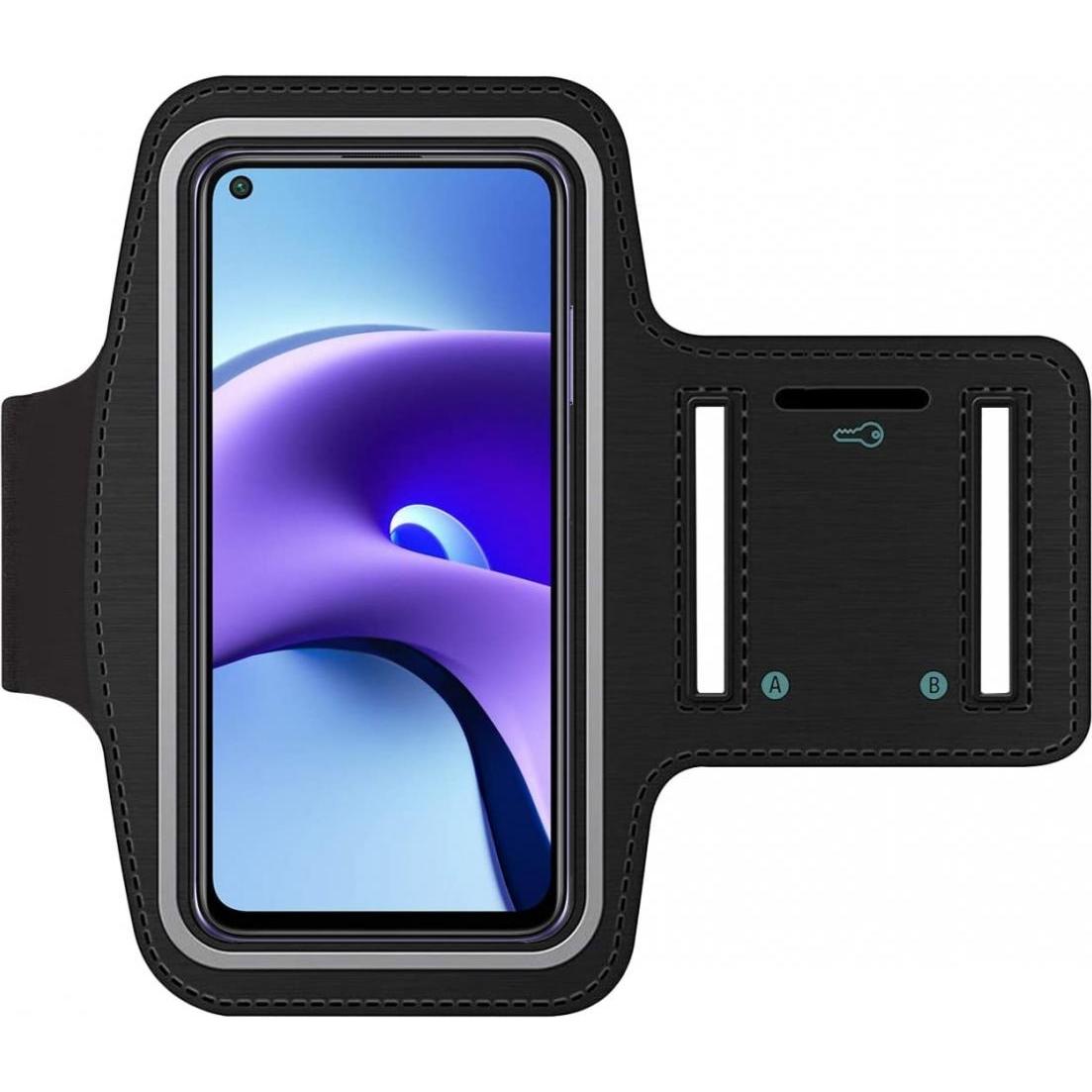 Thumbnail - SmartFitness Xiaomi Redmi Note 9T Handy Sport Armband, Smartphone Sportarmband, Schwarz