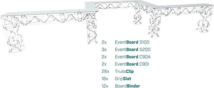 Actual product image Ontruss EventBoard C90I PREMIUM grey (Stand adapter)