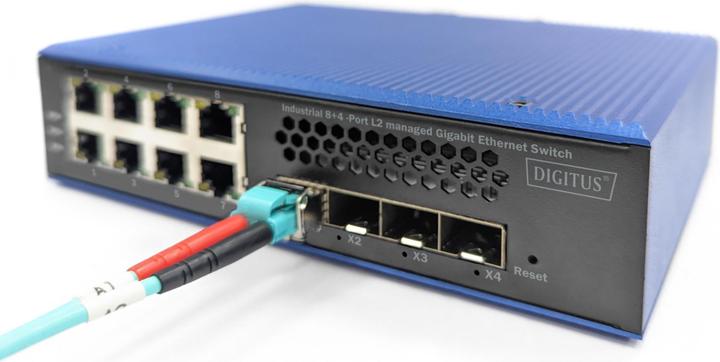 Productafbeelding Digitus Industriële 8 + 4 10G Uplink Poort L3 Beheerde Gigabit Ethernet Schakelaar (8 ports)