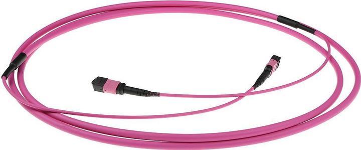 Image du produit ACT 25 mètres Multimode 50/125 OM4(OM3) polarité A câble trunk fibre avec connecteurs femelles MTP/MPO (25 m)