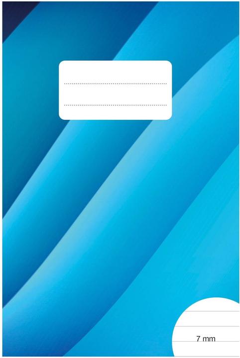 Image du produit BüroLine Cahier d'écolier sans marge, E6, ligné, 25 pièces (14 x 20 cm, À rayures)