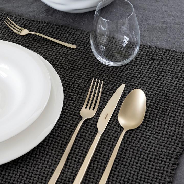 Immagine prodotto Sambonet Posate 24pcs.Vh. Roccia Antica in Acciaio Inox /PVD Champagne (24 Pezzo/i, Set di posate)