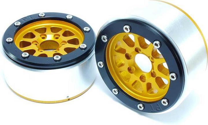 Image du produit Metsafil beadlock wheels or/noir 1.9 (2 pcs.) sans moyeu de roue