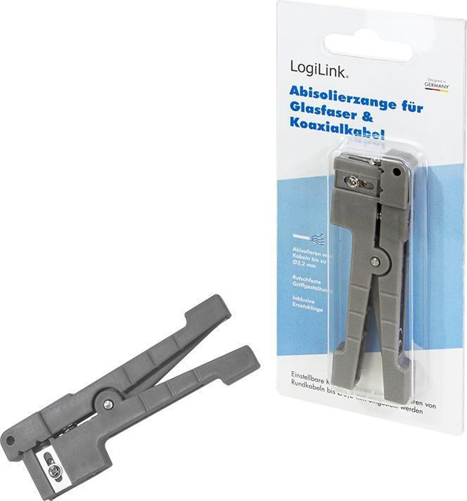 Actual product image LogiLink Stripping pliers for fibre optic/coaxial and copper cables (86 mm)