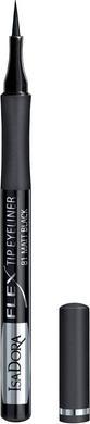 Isadora Flex Tip Eyeliner Matt matte eyeliner in pen 81ack 1.1ml (Matt Black)
