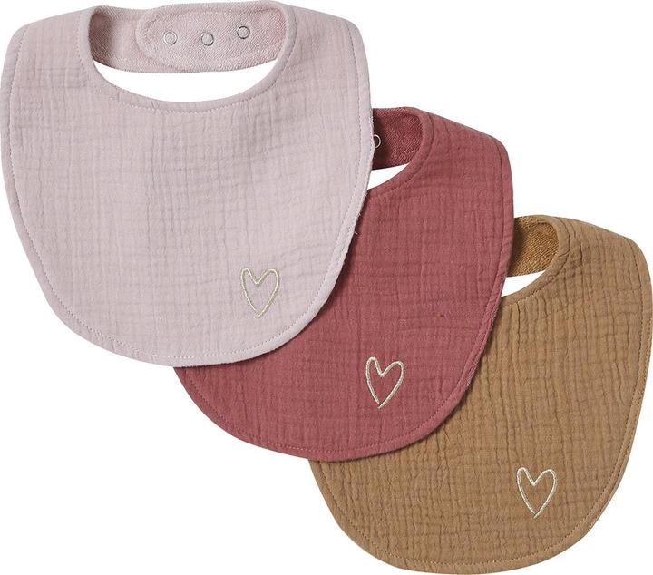 Vertbaudet 3er-Pack Baby Lätzchen für Neugeborene aus Musselin (0 Monate)