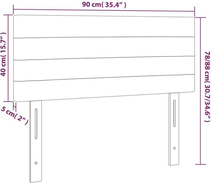 Produktbild vidaXL Kopfteil (90 x 5 x 88 cm)