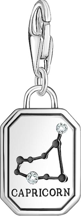 Produktbild Thomas Sabo Charm-Anhänger Sternzeichen Steinbock mit Steinen Silber (925er Silber)