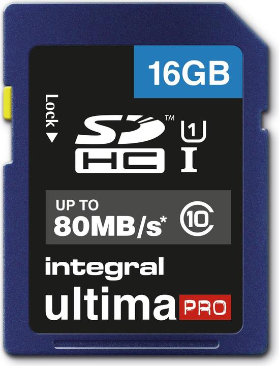Ultimapro Sdhc/Xc Uhs-I U1 Sd (16 Go, SDHC, U1, UHS-I)