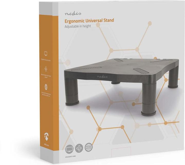Image du produit Nedis Support d'écran | Ergononmie : Yes | Charge maximale : 18 kg | Universel | Hauteur réglable