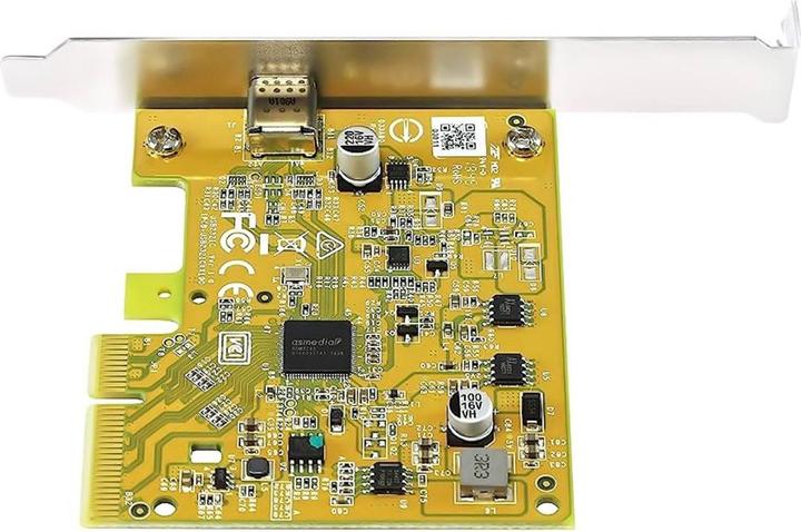 Actual product image Sunix IO PCIe3.0 x4 1xUSB3.2 Gen2 Type-C 20GBit USB2321C/LP+++