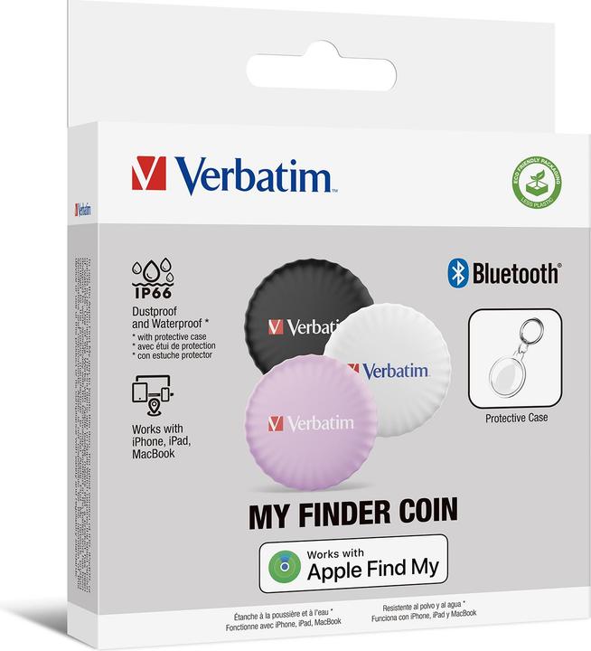 Produktbild Verbatim 1x3 My Finder Coin Bluetooth Item Find, s/w/p 32135 (iOS)