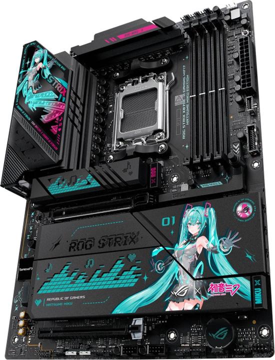 Productafbeelding ASUS ROG STRIX X870E-H GAMING MIKU WIFI7 (ATX, X870E, AM5, DDR5) - Hatsune Miku Edition (AM5, AMD X870E, ATX)