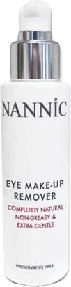 Actual product image Nannic Eye Makeup Remover 100ml Completely Natural and Non-Greasy Free of Preservatives (Facial cleansing wipes, 100 ml)