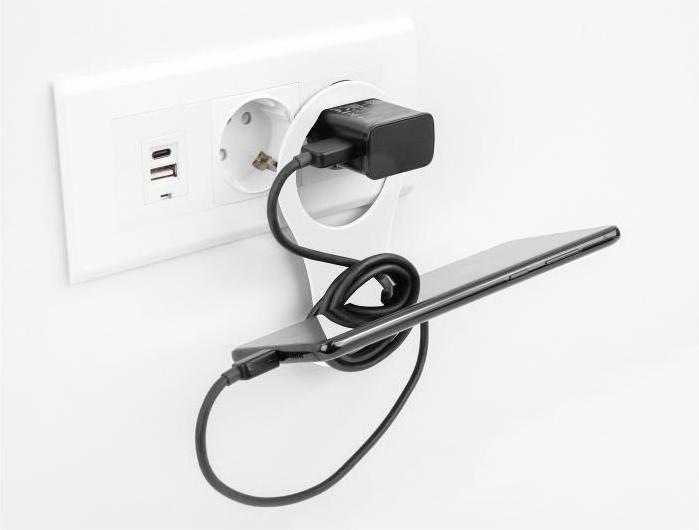 Image du produit Delock Charging Holder - Support pour téléphone portable - blanc