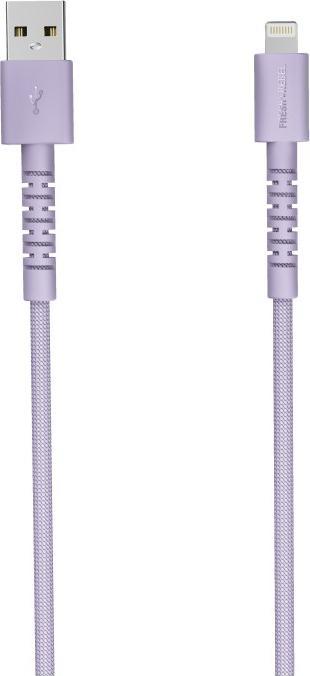 Actual product image Fresh'N Rebel Fresh 'n Rebel USB-A zu Lightning silicone geflochtenes Kabel "FlexWave" 2m, Dreamy Lilac (2 m, USB 1.0, 12 W)