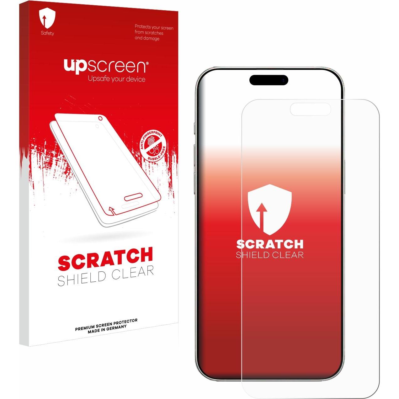 upscreen Schutzfolie Displayschutz Displayschutzfolie Folie Klar Transparent (1 Stück, Apple iPhone 16 Pro Max), Smartph...