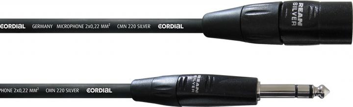 Cordial CIM 1.5 MV - Studiokabel SilverLine / Klinke-XLR (1.50 m, XLR, 6.3mm Klinke (Jack))