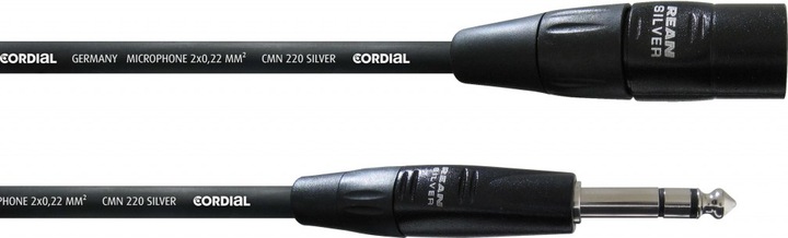 Produktbild Cordial CIM 1.5 MV - Studiokabel SilverLine / Klinke-XLR (1.50 m, XLR, 6.3mm Klinke (Jack))