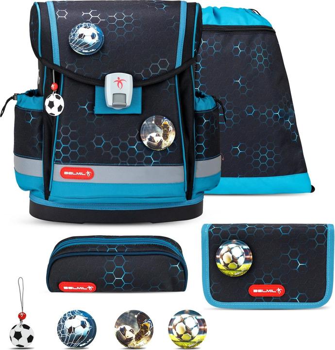 Produktbild Belmil CLASSY Plus Schulrucksack-Set Kick the Ball (19 l)