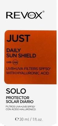 Image du produit Revox JUST daily sun shield 30ml (Crème solaire, SPF 30, 30 ml)