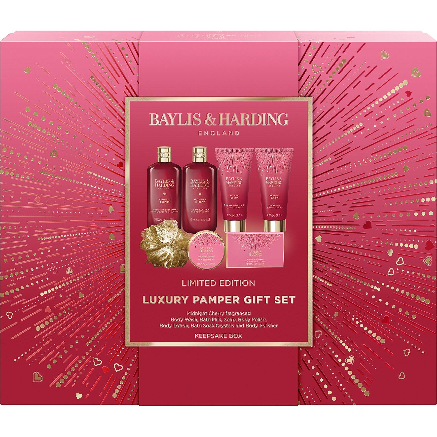 Baylis & Harding, Set regalo bellezza, Midnight Cherry Geschenkset 7-tlg