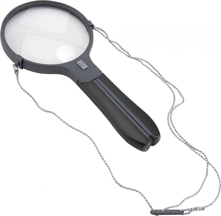 Actual product image Carson Optical HF-11 split handle magnifier Freehand magnifier with illumination