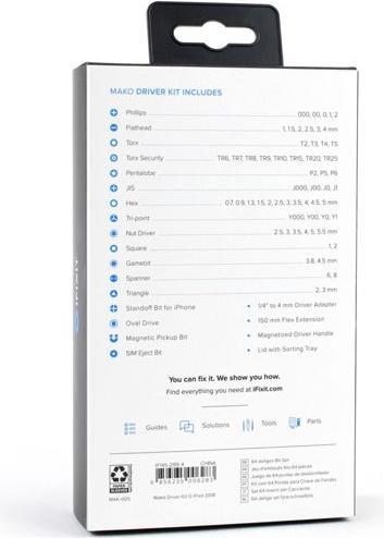 Image du produit iFixit Maco Precision Bit Set (Fente de vis, Hexagonal, Torx TX, Tri-Wing)
