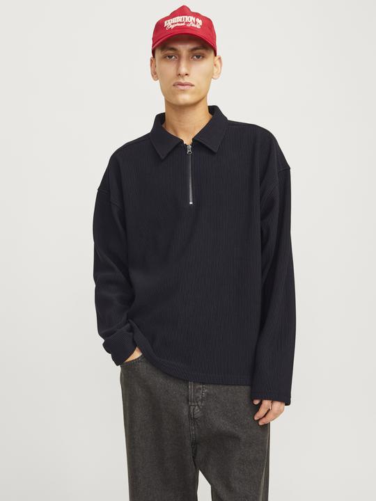 Immagine prodotto Jack & Jones Jorrick Plisse Sweat Zip Split Polo Ln (L)