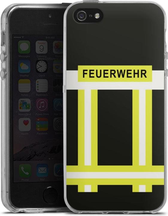 Produktbild DeinDesign Silikon Hülle für Apple iPhone 5s Handyhülle Case Smartphone Schutzhülle Beruf Feuerwehr (Apple iPhone 5s)