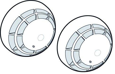 Actual product image Dormakaba Smoke detector RM-N in Contur design