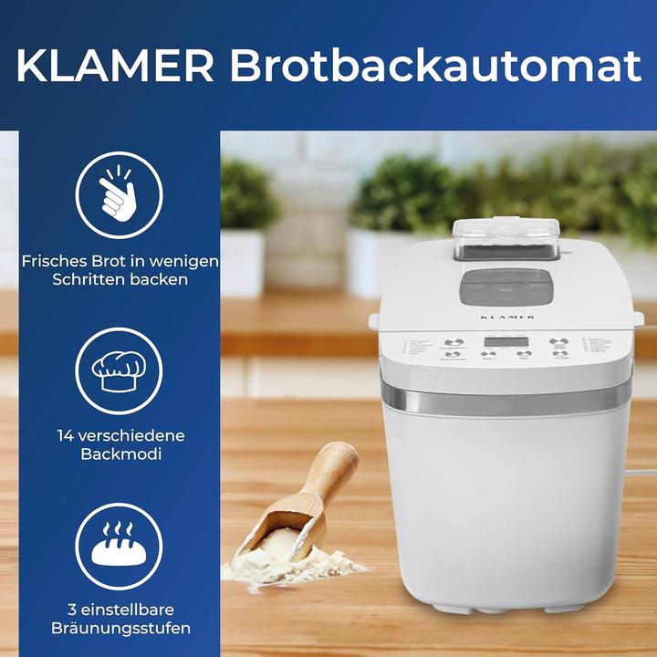 Produktbild KLAMER Brotbackautomat