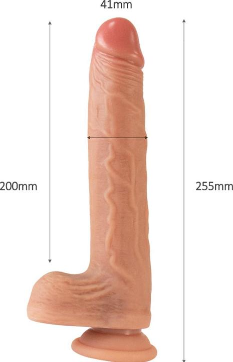 Actual product image Zenn Super Soft Realistic Dual Density Dick 25.5cm