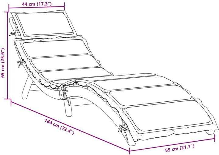 Immagine prodotto vidaXL Sonnenliege (184 cm)