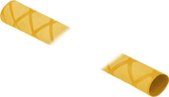 Actual product image Delock Heat shrink tubing X-pattern non-slip 1 m x 50 mm yellow (1 x)