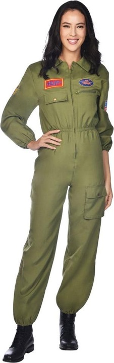Actual product image Amscan Kampfjet Pilotin Overall Damenkostüm (W36/L38)