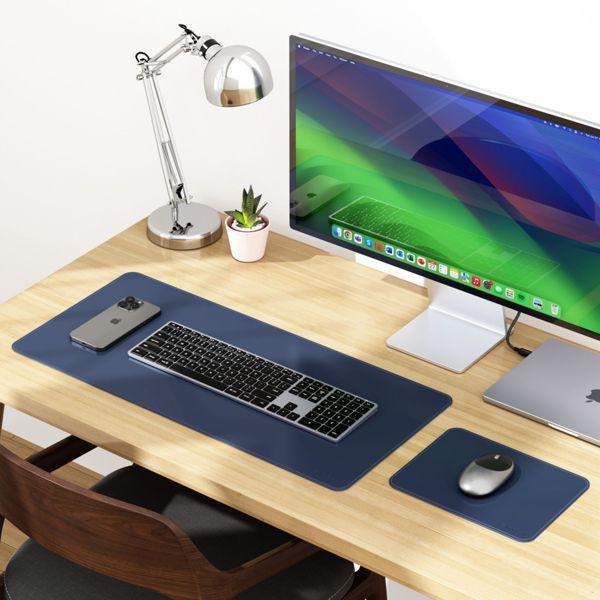 Actual product image Satechi Vegan-Leather Premium Mouse Pad Blue