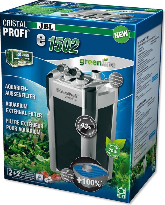 Productafbeelding JBL Aquaristik und Terraristik Extern filter JBL CristalProfi e1502 greenline (600 l, Extern filter, Zoet water)
