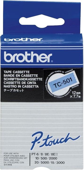Actual product image Brother P-Touch (1.20 cm, Black, Blue)