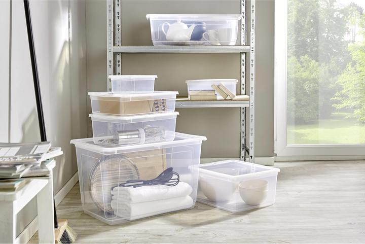 Immagine prodotto HomeZone Multibox 18L con coperchio Bea (39 x 33,5 x 18 cm, 18 l)