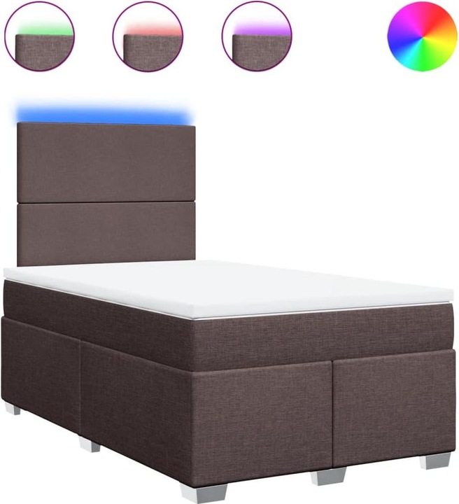 Produktbild VidaXL Bo x springbett mit Matratze 120 x 190 cm Stoff (120 x 190 cm)