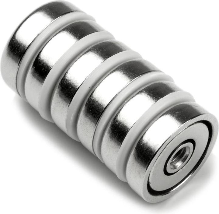 Image du produit Supermagnete Aimant en pot avec filetage intérieur (5x)