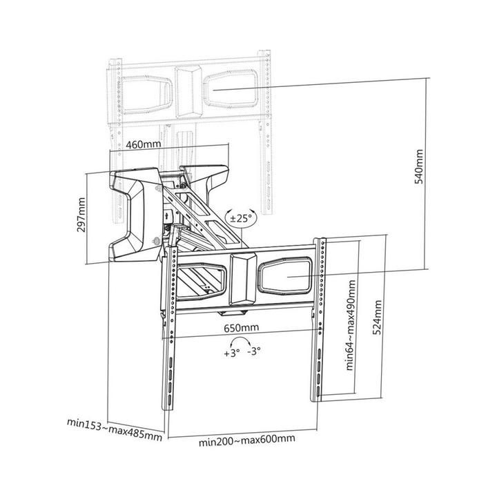Actual product image Maclean MC-891 (Wall, 70", 35 kg)