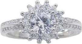 Produktbild Passion Silberrhodie-Zirkonia-Ring (60, 925 Silber)