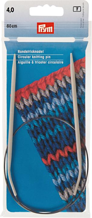 Actual product image Prym Circular knitting needle Ø 4 mm x 60 cm, aluminum, gray