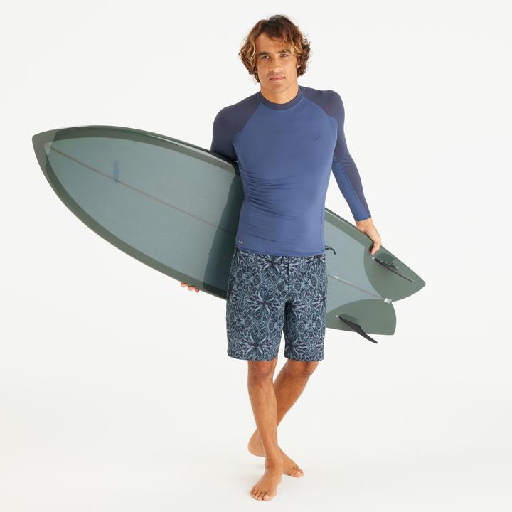 Produktbild Olaian UV-Shirt langarm Surfen Herren UV-Schutz 50+ 500 graublau (3XL)