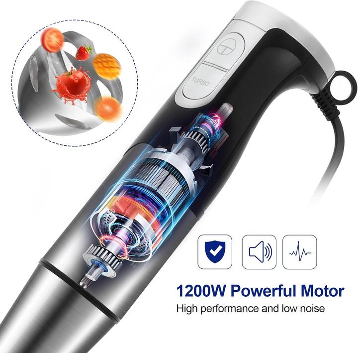 Produktbild Nwouiiay 6-in-1 Stabmixer mit Spritzschutz
