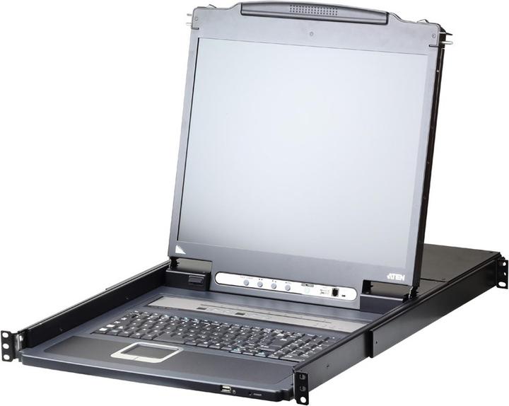 Actual product image Aten CL5708IM UK KVM over IP Switch 8-Port 17"-LCD (PS/2-USB VGA) UK-Layout