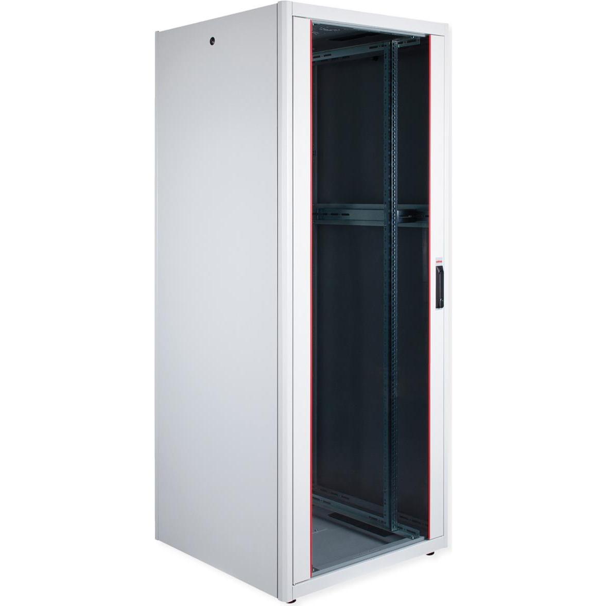 Roline 19-Zoll Netzwerkschrank Pro 42 HE (42 HE, 19 Zoll Rack), Serverschrank, Grau