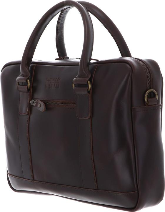 Actual product image Buckle & Seam Leather Business Briefcase Everett Brown / (13")